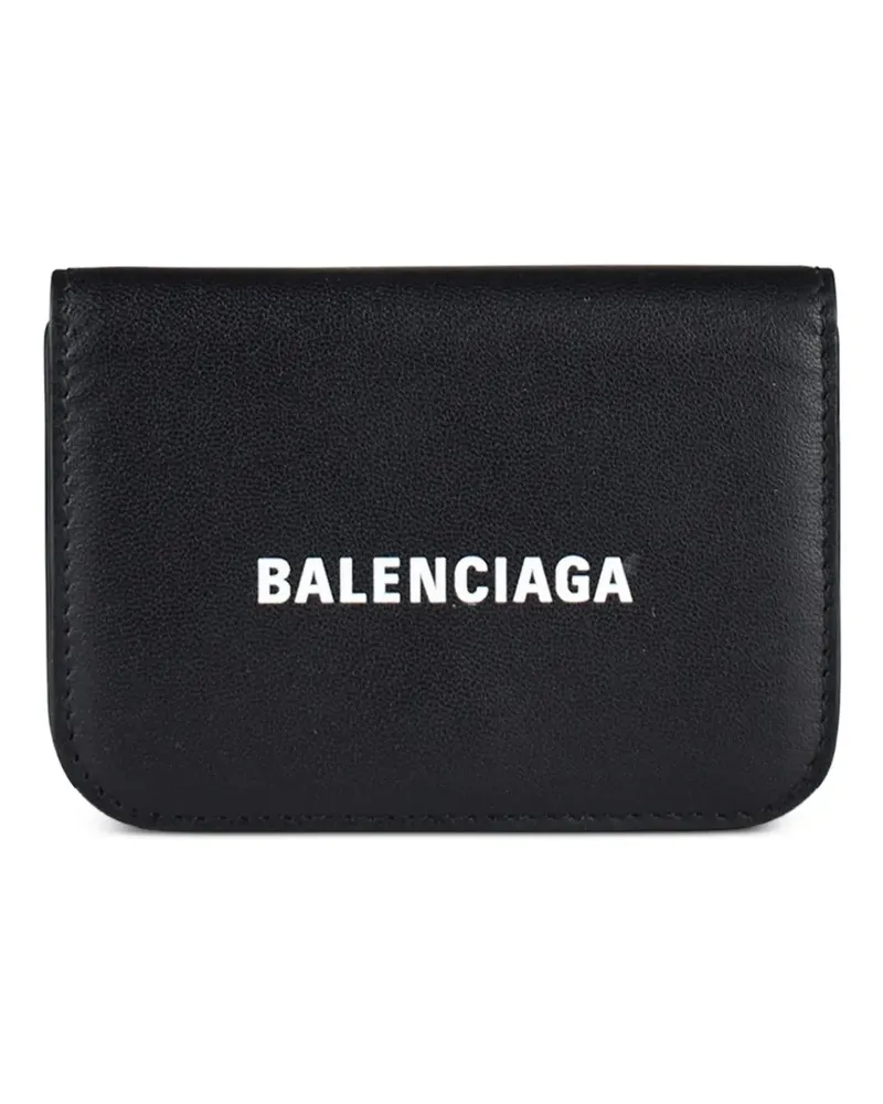Balenciaga Portemonnaie mit Logo - Schwarz Schwarz