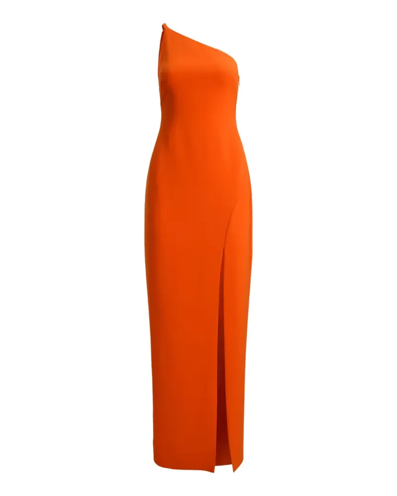 Ralph Lauren one-shoulder slit maxi gown - Orange Orange