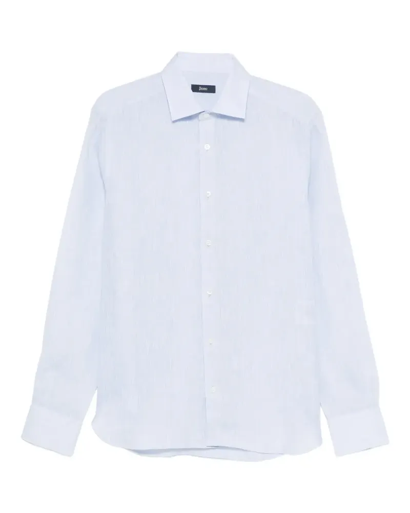 Herno buttoned shirt - Blau Blau