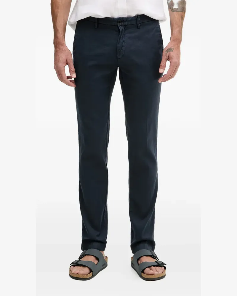Karl Lagerfeld belt-loops button-fastening trousers - Blau Blau