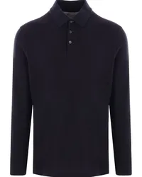 Brunello Cucinelli Poloshirt aus Pikee Blau