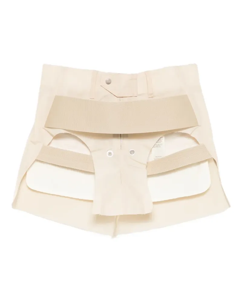 Rick Owens Temple cut-out layered-strap skirt - Nude Nude