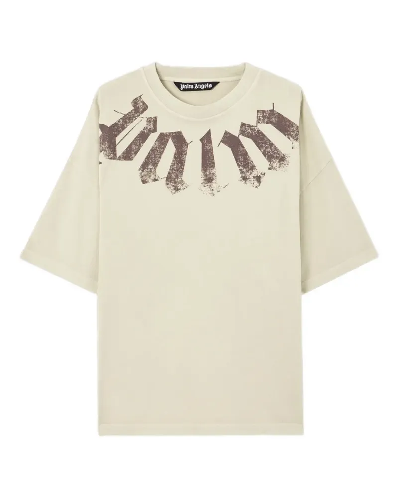 Palm Angels T-Shirt mit Stehkragen - Nude Nude