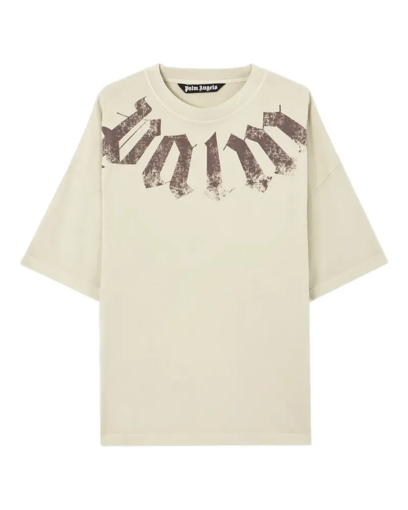 Palm Angels T-Shirt mit Stehkragen - Nude Nude