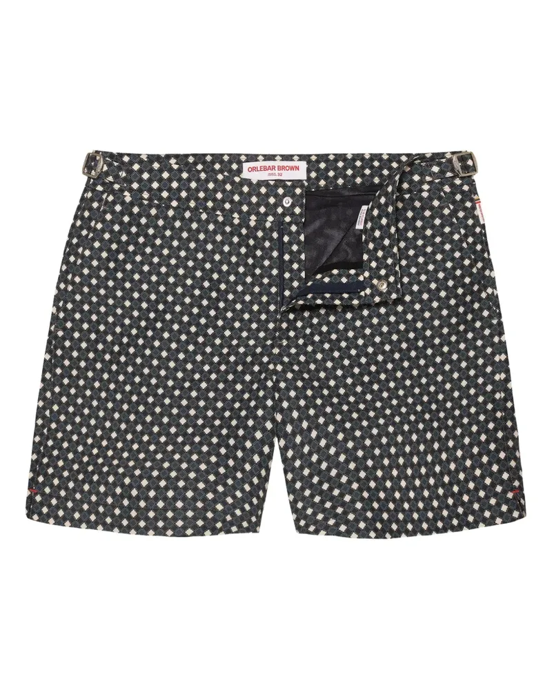Orlebar Brown Bulldog Badeshorts mit Print - Schwarz Schwarz