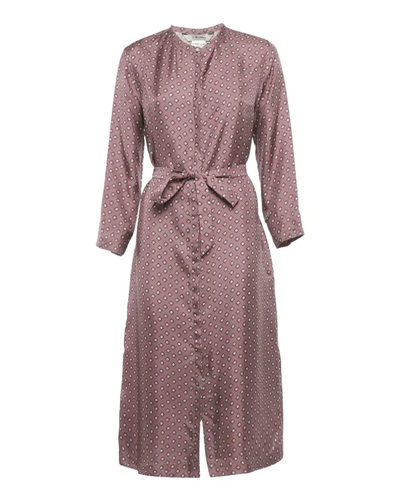 Max Mara printed midi dress - Rosa Rosa