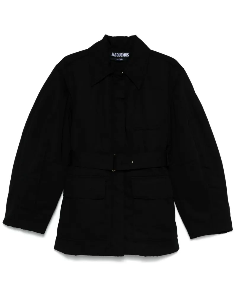 Jacquemus Le Blouson Bari Jacke - Schwarz Schwarz