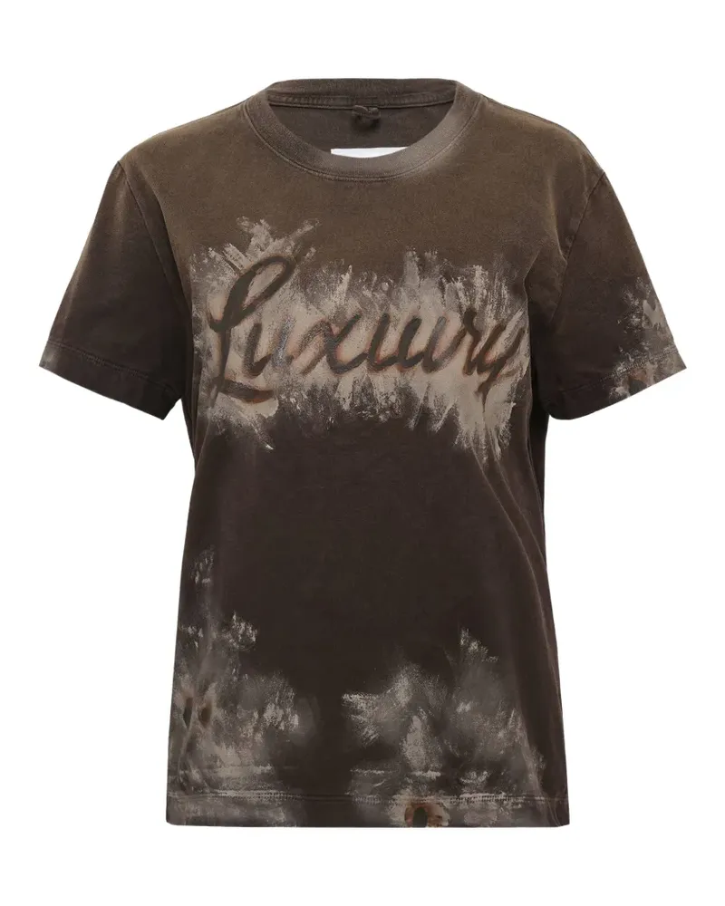 Doublet Luxury Mud Paint T-Shirt - Braun Braun