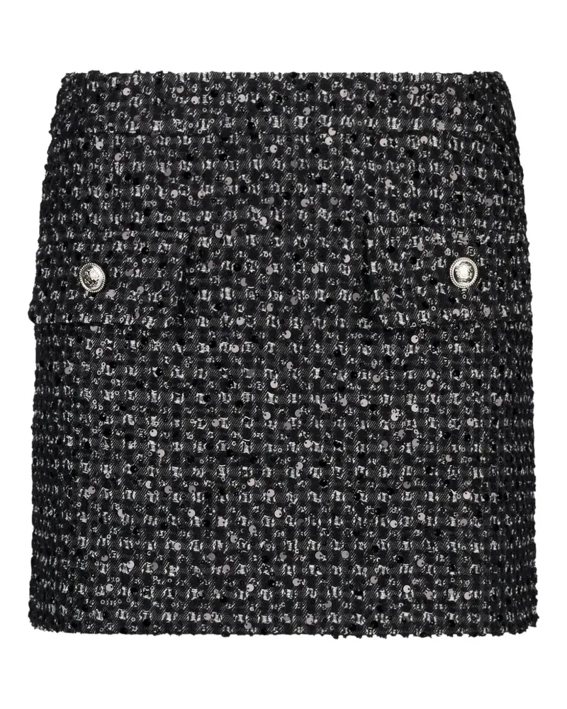 Liu Jo Minirock aus Bouclé - Schwarz Schwarz