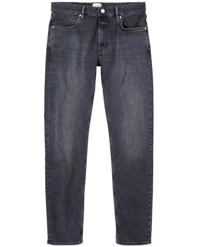 Closed Halbhohe Slim-Fit-Jeans - Grau Grau