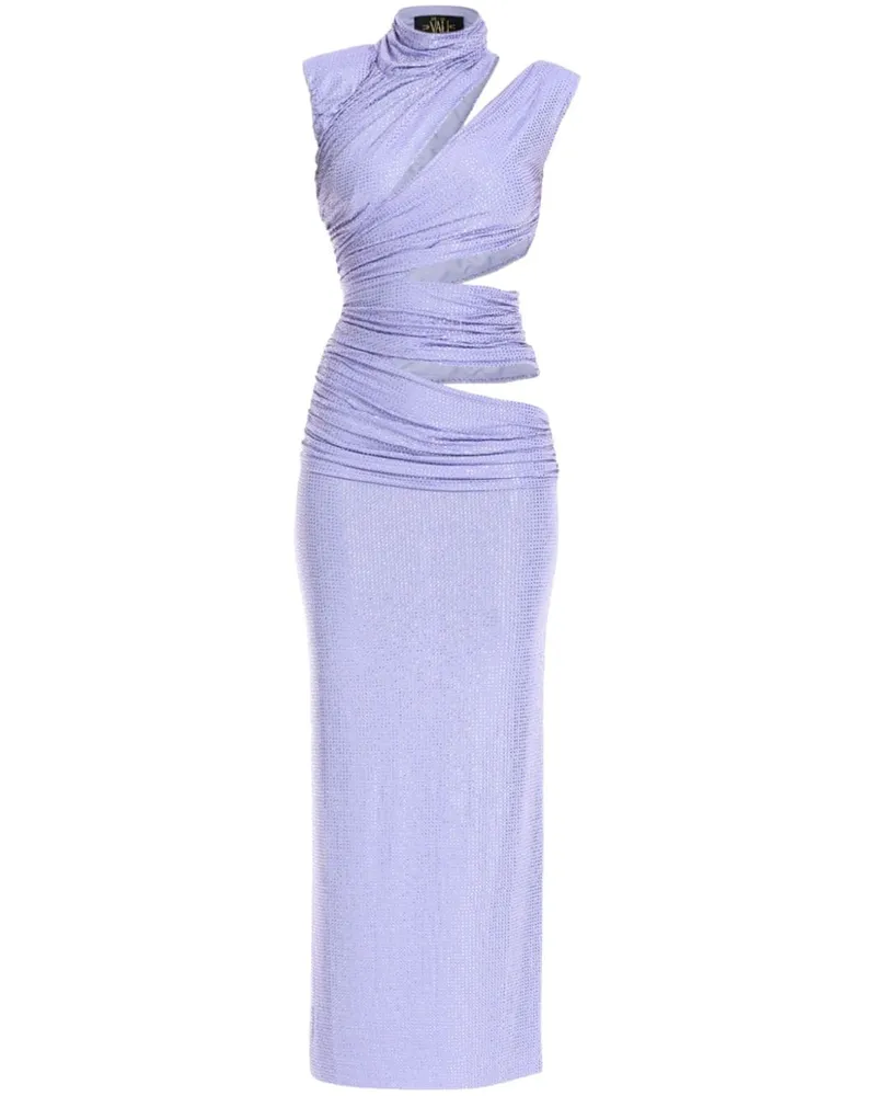 De La Vali Maxikleid mit Kristallen Violett