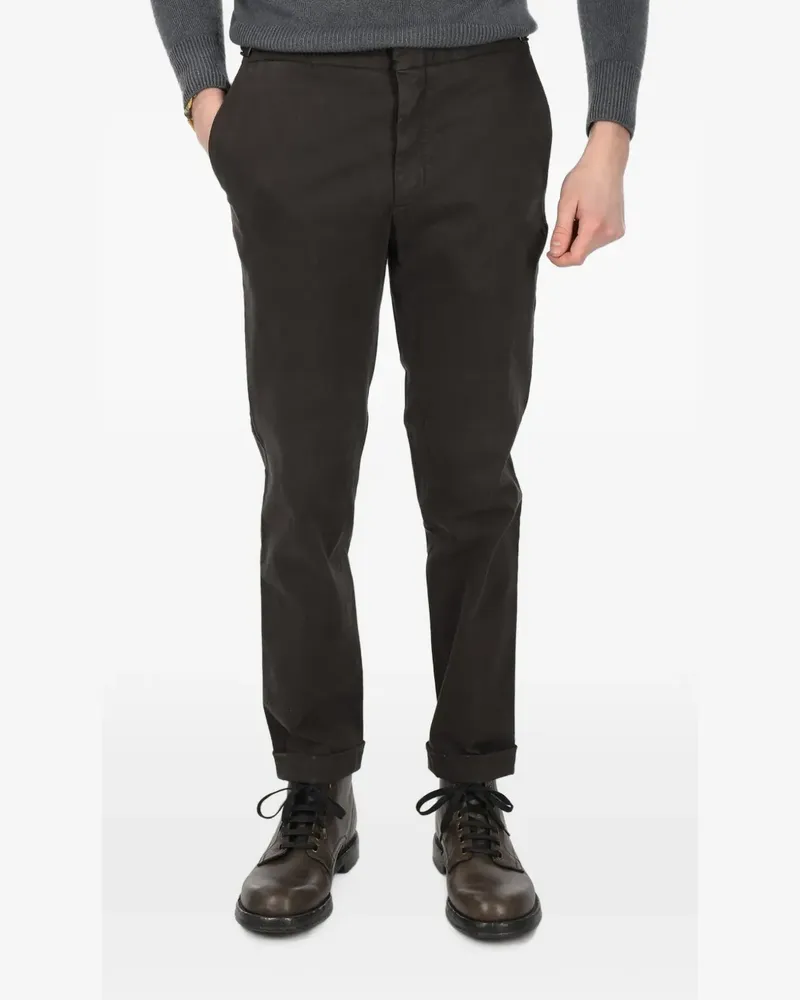 Corneliani turn-up hem trousers - Braun Braun