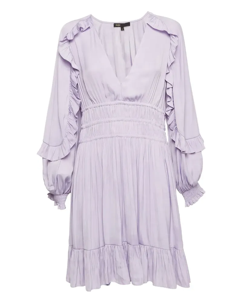Maje Pre-owned Kleid mit Rüschen - Violett Violett