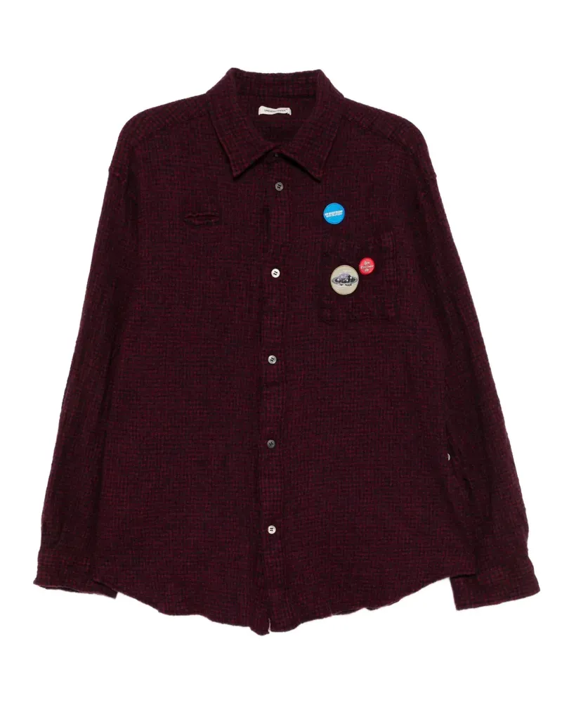 Undercover Hemd mit Logo-Stickerei - Rot Rot