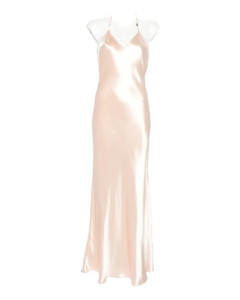 Patrizia Pepe V-neck maxi dress - Nude Nude