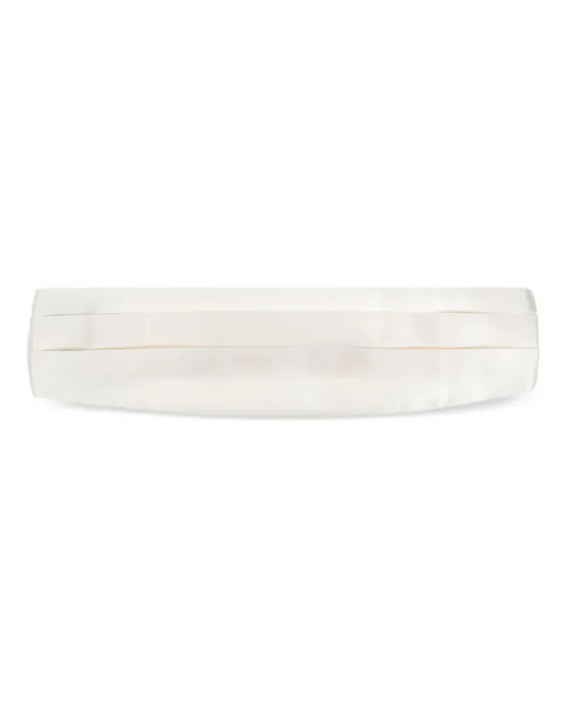 Giorgio Armani Kummerbund aus Satin - Weiß Weiß