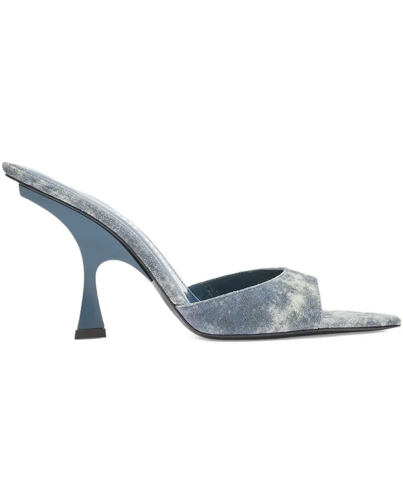 ATTICO 95mm open-toe slip-on sandals - Blau Blau
