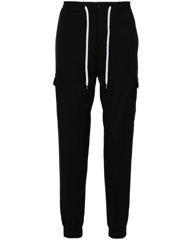 PT TORINO Tapered-Hose mit Kordelzug - Schwarz Schwarz