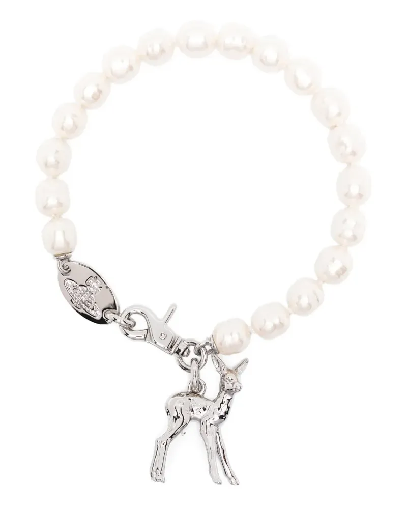 Vivienne Westwood Monette deer necklace - Silber Silber