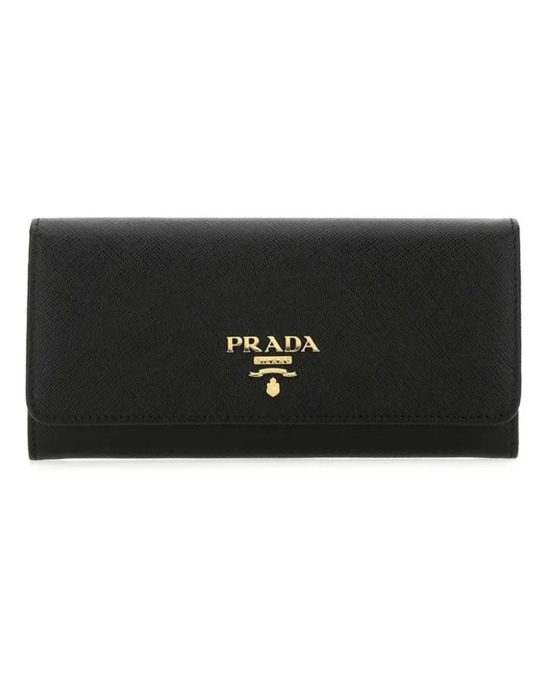 Prada Portemonnaie aus Saffiano-Leder - Schwarz Schwarz