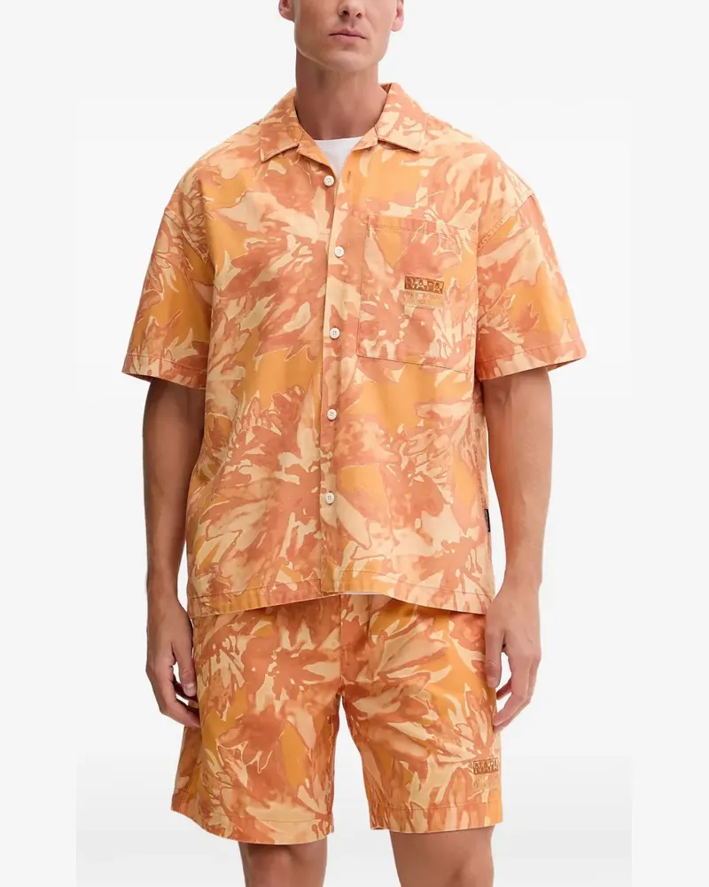 Napapijri Hemd mit Print - Orange Orange