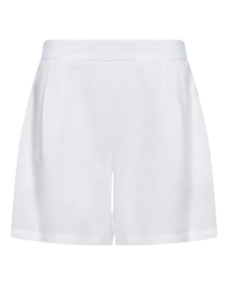 Blanca elasticated-waistband pleated shorts - Weiß Weiß
