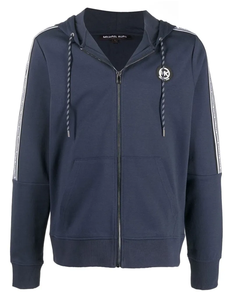 Michael Kors Kapuzenjacke mit Logo-Patch - Blau Blau