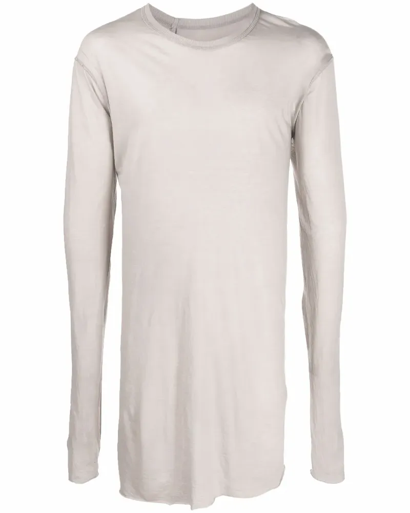 Boris Bidjan Saberi Langarmshirt mit Ziernähten - Nude Nude