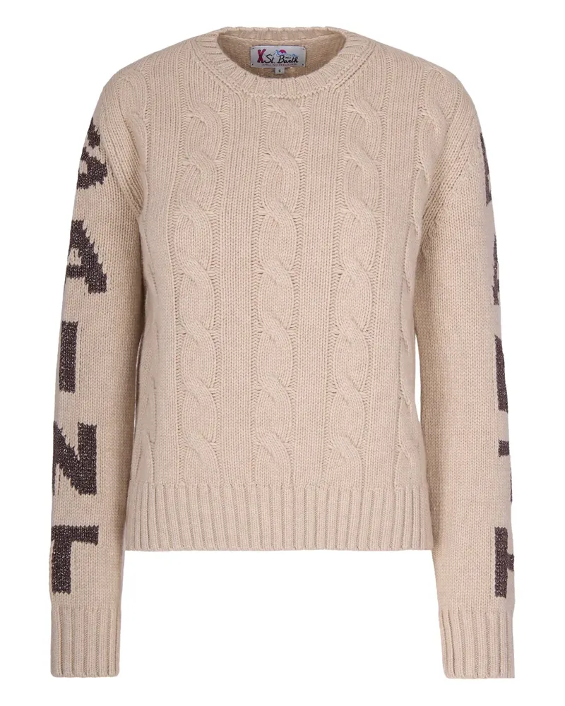 MC2 Saint Barth cable-knit sweater - Nude Nude