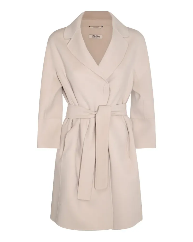 Max Mara Mantel mit Gürtel - Nude Nude
