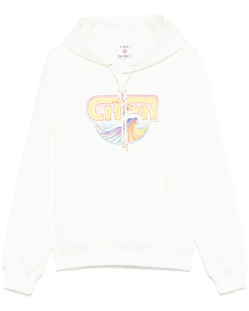 Casablanca Paris Casa Surf Hoodie - Weiß Weiß