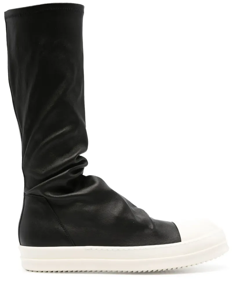 Rick Owens Stiefel mit Kontrastsohle - Schwarz Schwarz