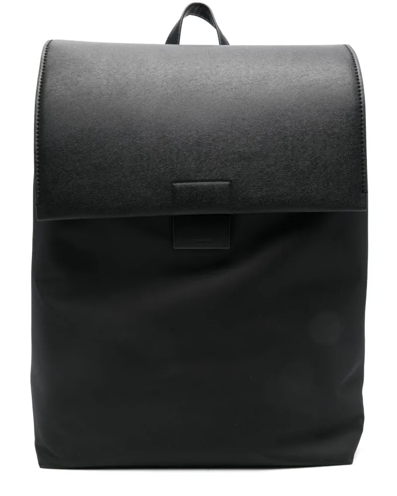 Calvin Klein Rucksack mit Klappe Schwarz