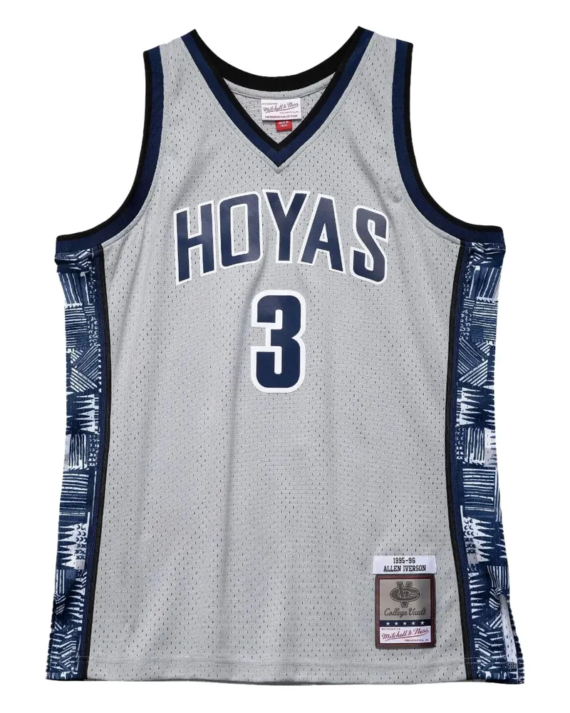 Mitchell & Ness x NCAA Georgetown Hoyas Allen Iverson Swingman Trikot - Grau Grau