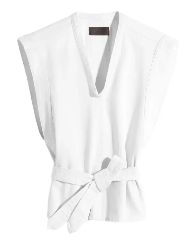 Christophe Lemaire Top mit V-Ausschnitt - Weiß Weiß