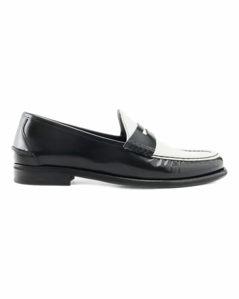Lottusse Lara Loafer in zweifarbiger Optik - Schwarz Schwarz
