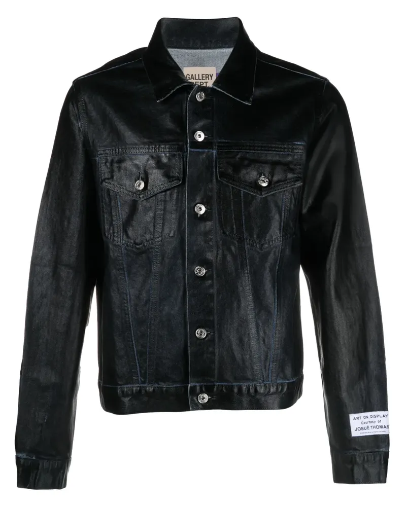 GALLERY DEPT. Andy Jeansjacke mit Logo-Stickerei - Schwarz Schwarz