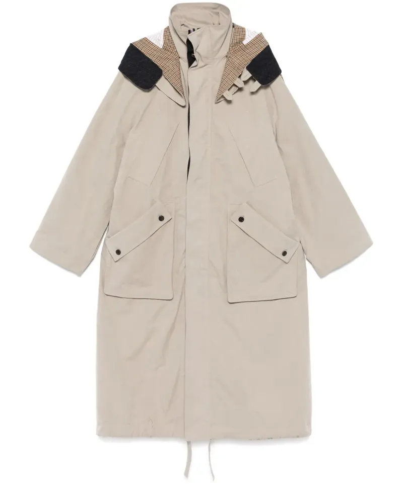 Thom Browne Parka mit abnehmbarer Kapuze - Nude Nude