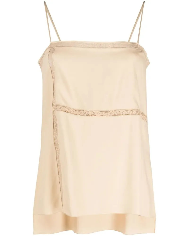 Chloé Camisole-Top mit Spitzenborten - Nude Nude