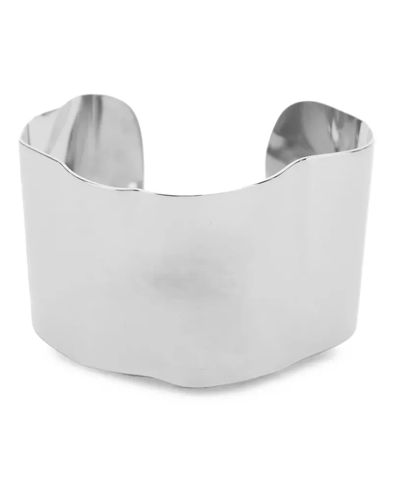 Semicouture Tina wavy-edge cuff bracelets - Silber Silber