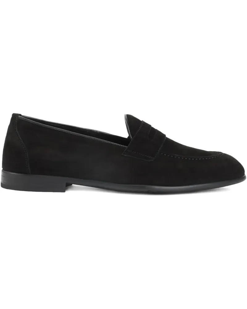 Brioni Appia Loafer aus Wildleder - Schwarz Schwarz