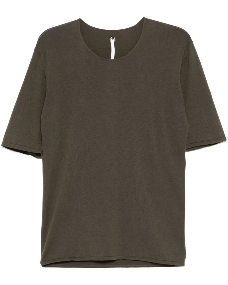 Label Under Construction Ungesäumtes T-Shirt - Grün Grün