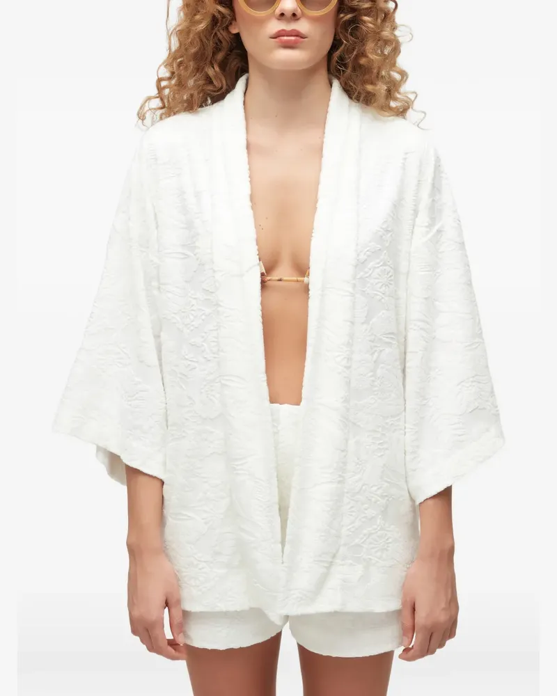 Osklen Weite Jacke aus Jacquard - Weiß Weiß