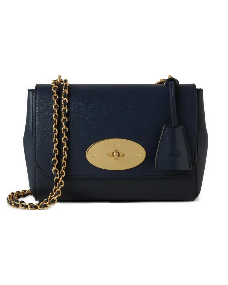 Mulberry small Lily grained-leather shoulder bag - Blau Blau