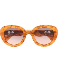 Vivienne Westwood Runde Sonnenbrille in Schildpattoptik Braun