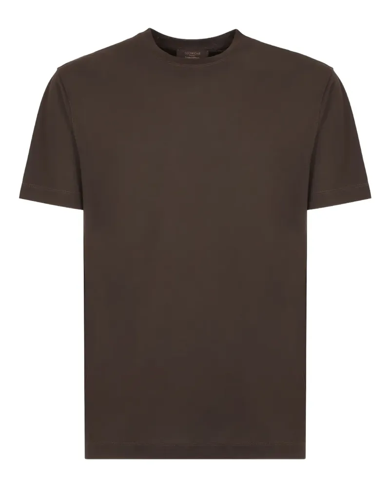 Slowear T-Shirt mit rundem Ausschnitt - Braun Braun