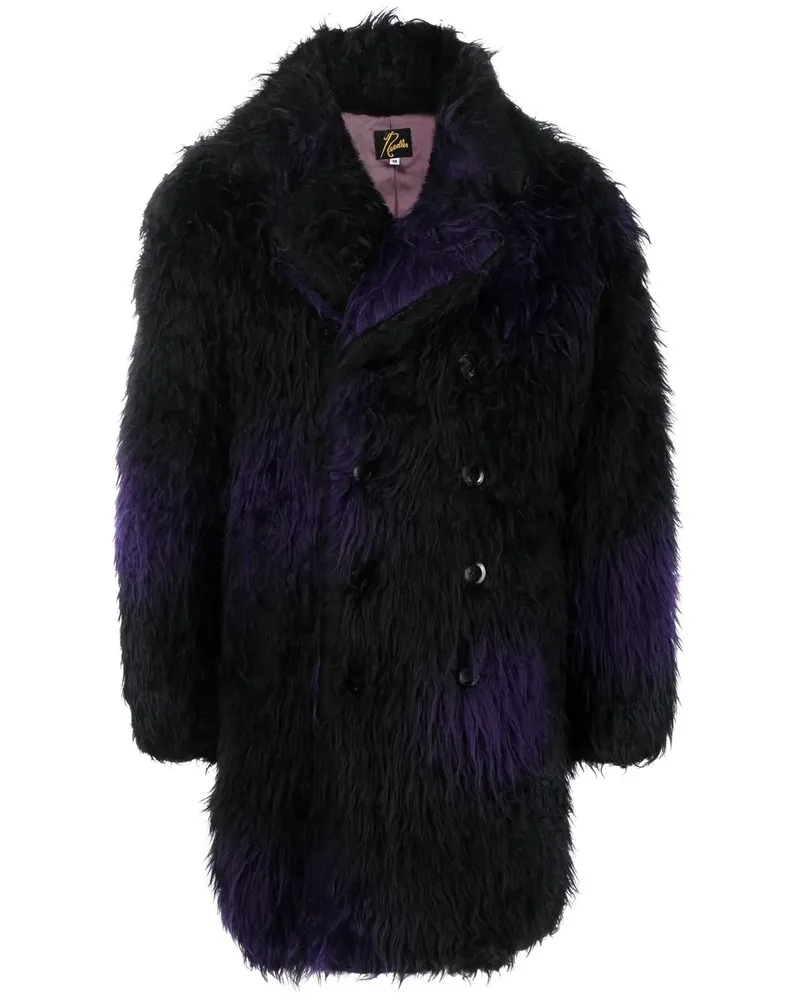 NEEDLES Mantel aus Faux Fur - Schwarz Schwarz