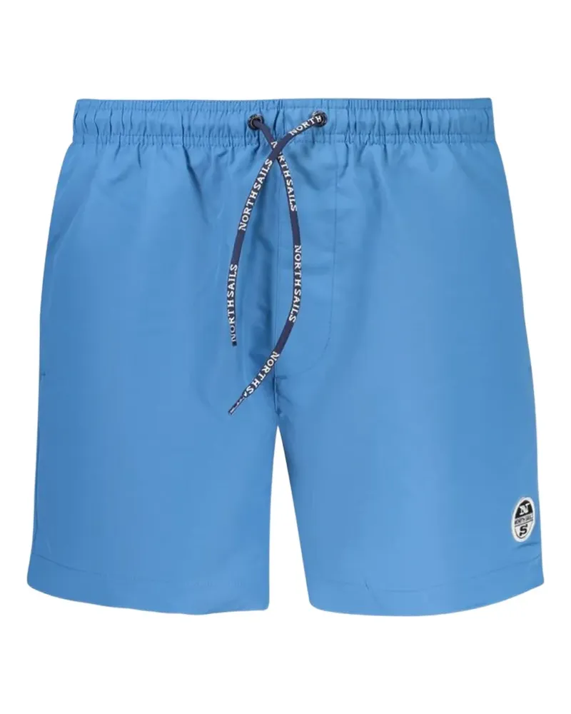 North Sails drawstring logo-patch swim shorts - Blau Blau