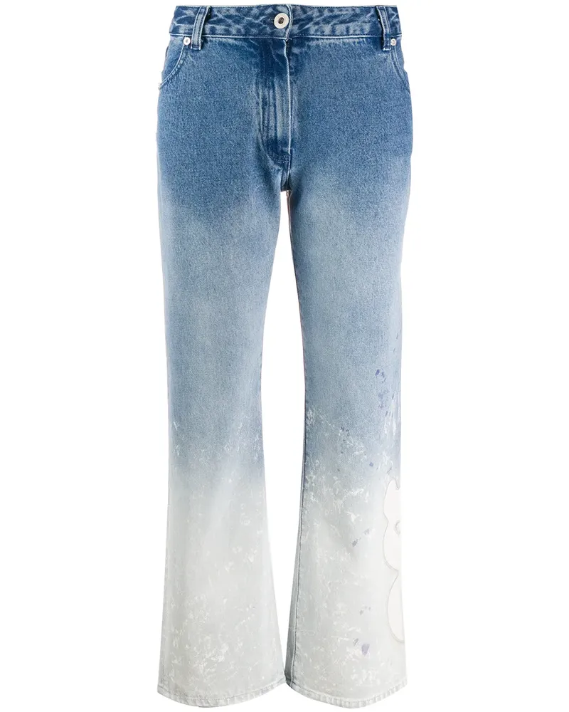 OFF-WHITE Jeans mit ausgeblichenem Effekt - Blau Blau