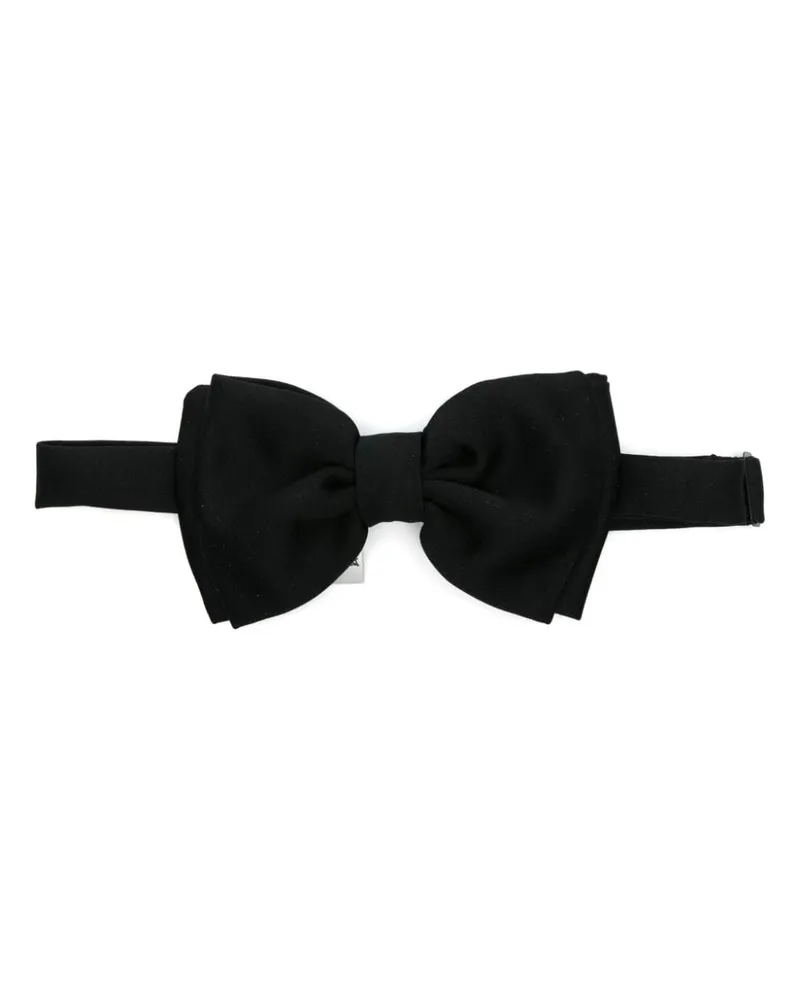 LARDINI Fliege aus Satin - Schwarz Schwarz